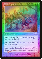 Shifting Sky FOIL Planeshift PLD Blue Uncommon MAGIC GATHERING CARD ABUGames