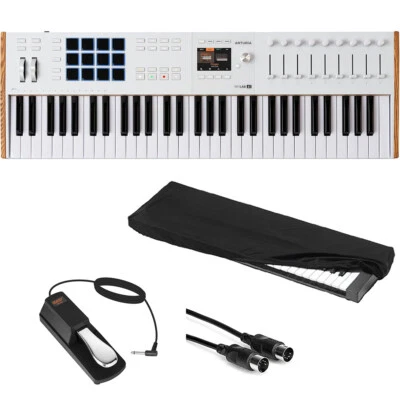 Arturia KeyLab 61 mk3 Professional MIDI Controller w/ Pedal, Cover & cable KIT - Image 1 of 4