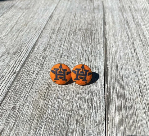 Houston Astros Stud Earrings Cover