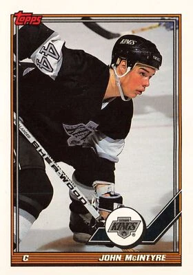 John McIntyre #37 1991-92 Topps Los Angeles Kings - Image 1 of 2