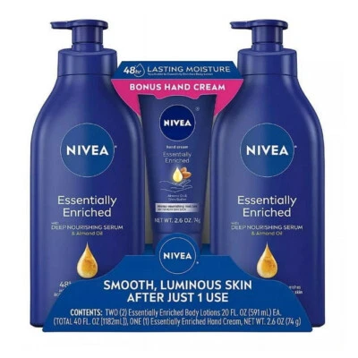 Nivea Essentially Enriched Body Lotion and Hand Cream Variety Pack - Image 1 of 4
