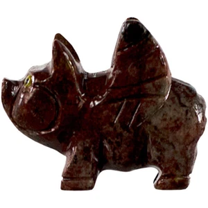 Cerdo Volador Animal Espíritu Dolomita Peruano, Tótem de Bolsillo, ¡Preocúpate Piedra de Confort! - Imagen 1 de 2