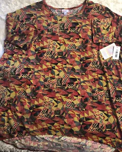 "LulaRoe Irma Talla Grande Nuevo Con Etiquetas Multicolor Camisa/Blusa Hombro 26"" Mujer" - Imagen 1 de 4
