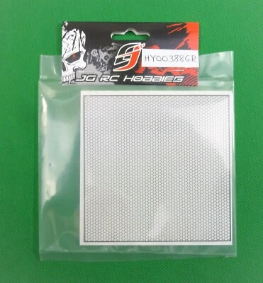 Stainless "Large Hex" Mesh net for 1:10 RC Trucks &Cars -Vents, Grills GREY - Image 1 of 3