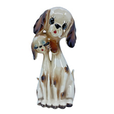 Vintage Ceramic Anthropomorphic Dog Lovers MCM Kitsch Japan 1960's
