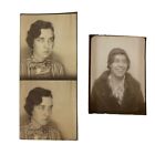 Vintage Photo Booth Found Arcade Photograph 1940s Attractive Woman Lot