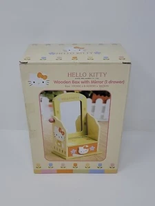 Hello Kitty Mini Vanity Dresser Trinket Box Drawer Mirror 2003 Jewelry Chest - Picture 1 of 9