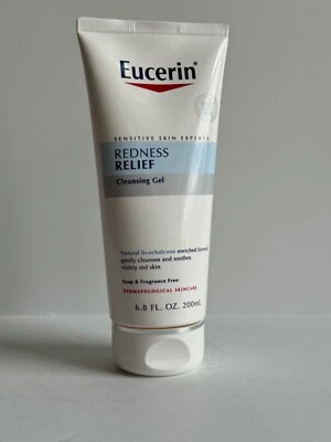Eucerin Gel Limpiador Alivio del Enrojecimiento Sin Fragancia 6.8 OZ Licochalcona RARO Foto 1 de 2