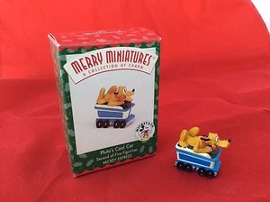 Hallmark Pluto's Kohlewagen Mickey Mouse Schnellzug Weihnachtsfigur Disney - Bild 1 von 2