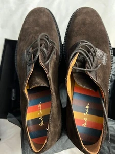 $535 NEW Paul Smith Ras Chocolate brown Suede Shoes US 9 EU 42 - Picture 1 of 6