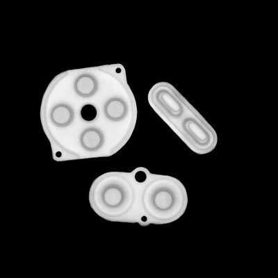 *NEW* Nintendo Game Boy Color GBC System Button Rubber Pads Set White - Image 1 of 2
