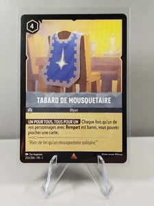 LORCANA FR - Chapitre 1 203/204 Tabard de Mousquetaire - Rare non Foil Neuf - Picture 1 of 2