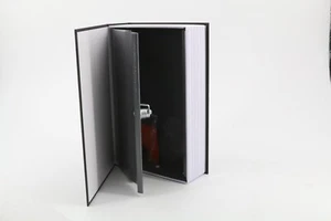 Amazon Basics Buch-Safe, Schloss mit Schlüssel - 5.6 x 15.5 x 23.9 cm, Schwarz - Bild 1 von 10