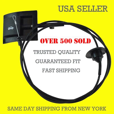 Nuevo cable de liberación de pestillo de capó con mango para camionetas Ford serie F 1992-97 y Bronco Foto 1 de 2