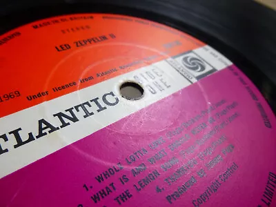 158g LED ZEPPELIN II LP '69 *MISPRINT* RARE PYE CONTRACT PRESS etched 588198 A/B - Image 1 of 4