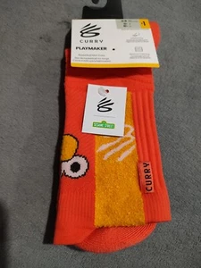 Under Armour UA CURRY Playmaker SESAME STREET  Elmo Socks Men's Size  13-16  NEW - Picture 1 of 10