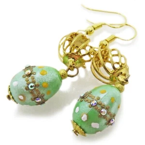 Süße grüne Osterei Ohrringe von SoniaMcD - Bild 1 von 11
