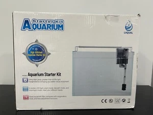 3 Gallon Ultra Clear Fish Tank Rimless Low Iron Aquarium Betta Filter + Light - Picture 1 of 9