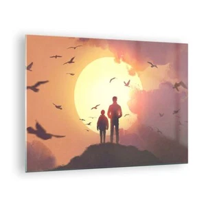 Wandbilder 70x50cm Glasbild Erde Planet Klein Bilder Art Wanddeko - Bild 1 von 10