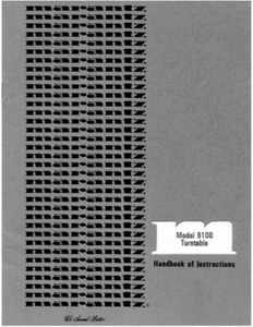 Marantz 6100 Turntable Owners Manual - Picture 1 of 1
