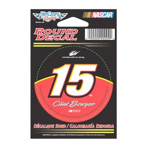 CLINT BOWYER #15 NASCAR 5- HOUR ENERGY RACING 3" ROUND STICKER - Picture 1 of 2