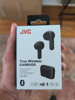 JVC True Wireless Earbuds Wireless Headphones w/Charging Cable & Case - #HA-A3T - Image 1 of 4