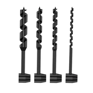 4 Pcs Hand Auger Wood Drill,Bushcraft Hand Auger Wrench Scotch Eye Wood Auger Bu - Picture 1 of 12