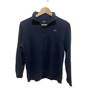 Vineyard Vines pullover shirt navy blue henley quarter zip s KIDS XL (18) - Picture 1 of 6
