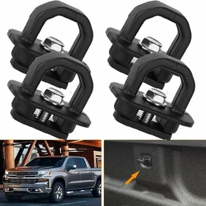 4xTie Down Anchors Cargo Truck Bed Side Wall for GMC Canyon Silverado Colorado - Picture 1 of 12