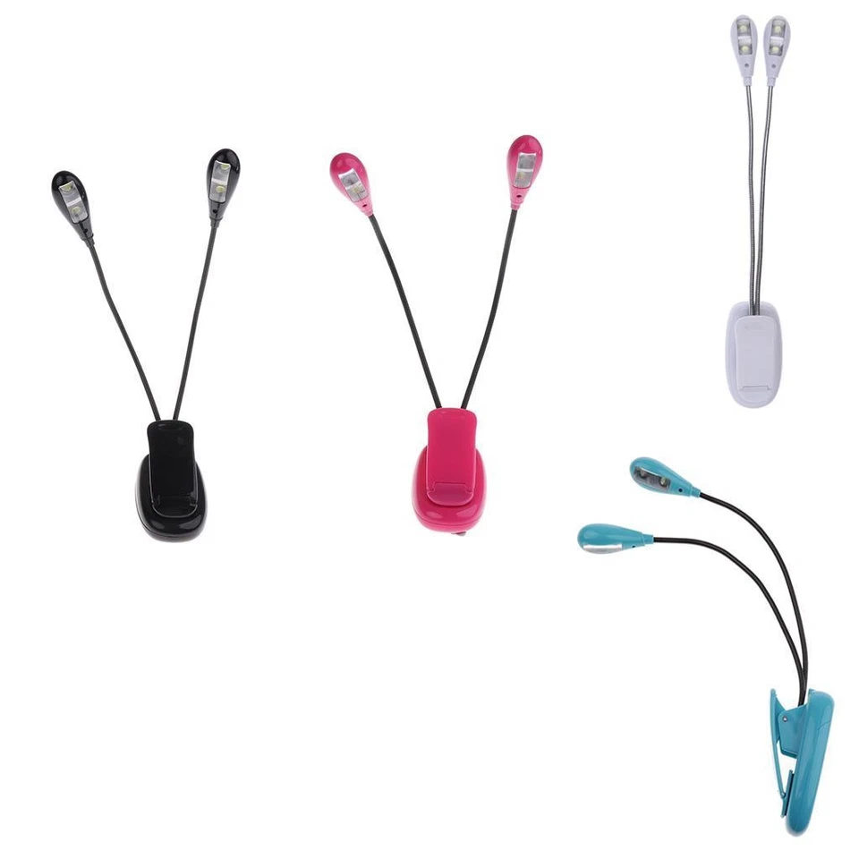 LED Notenpult Licht Buchleselicht Angetrieben Durch Batterie u0026 USB - Bild 1 von 1