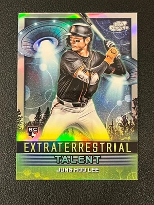 Jung Hoo Lee 2024 Topps Cosmic Chrome Rookie Extraterrestrial Talent Giants - Image 1 of 2