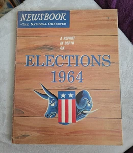 Newsbook The National Observer A Report in Depth on Elections 1964 - Imagen 1 de 11