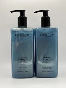 2 x Pecksniff's Hazelnut & Vanilla Hand Wash 2 x 500ml New ANd Unboxed - Picture 1 of 4
