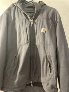 Carhartt Loose Fit Thinsulate Gray Jacket Mens Size Medium OJ2207-M Full Swing - Picture 1 of 23