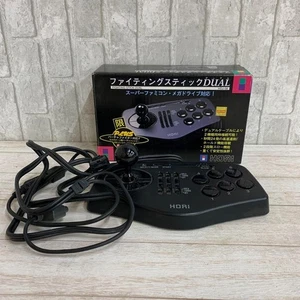 HORI Fighting Stick Dual Controller Boxed HDJ-08 Tested for Mega Drive SFC 2940 - Picture 1 of 4