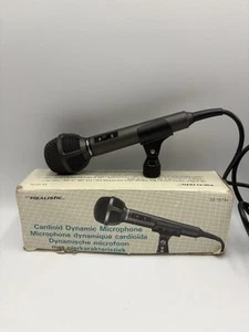 Realistic 33-1073A Dynamic Cardioid Microphone 13ft Cable - Boxed & Working - Picture 1 of 12