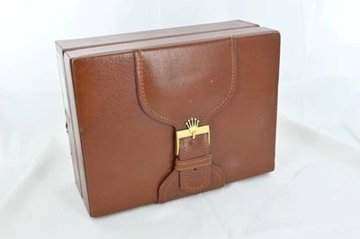 Rolex Day-Date Vintage Caja Reloj Pulsera Marrón - 71.00.02 Falta Soporte Reloj Foto 1 de 4