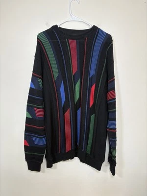 Tundra Sweater Men’s Size XL/TG COOGI STYLE 90s Canada Multicolor Knit Vintage  - Image 1 of 3