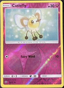 Cutiefly 95/147 Sm-Burning Shadows Reverse Holo - Pokémon Karte - Bild 1 von 2