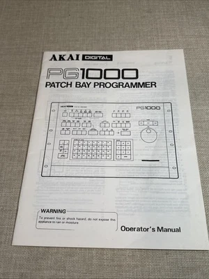 Akai PG1000 Operator’s Manual Rare!! - Image 1 of 4