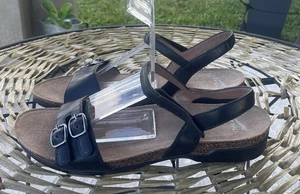 Dansko Rebekah Sandalen schwarz wachsartig brüniert Leder Riemchen Größe 41 - Bild 1 von 11