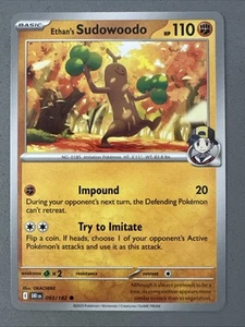Pokemon TCG * Destined Rivals 093/182 Ethan's Sudowoodo C * UNG NM FRESH PACK - Picture 1 of 3