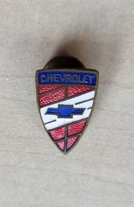 Vintage enamel Chevrolet Car buttonhole lapel badge - Picture 1 of 2