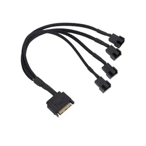 Cable Adaptador de Ventilador de Refrigeraci??N, SATA de 15 una 4 X 3 6063 - Picture 1 of 7