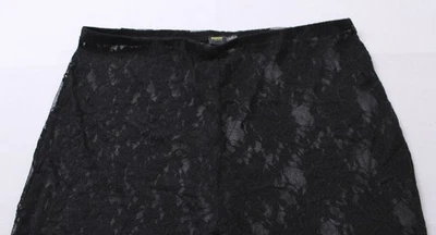 Finesse Women's Miriam Black Sheer Lace Fitted Legging EH6 Black Size XL - Image 1 of 3