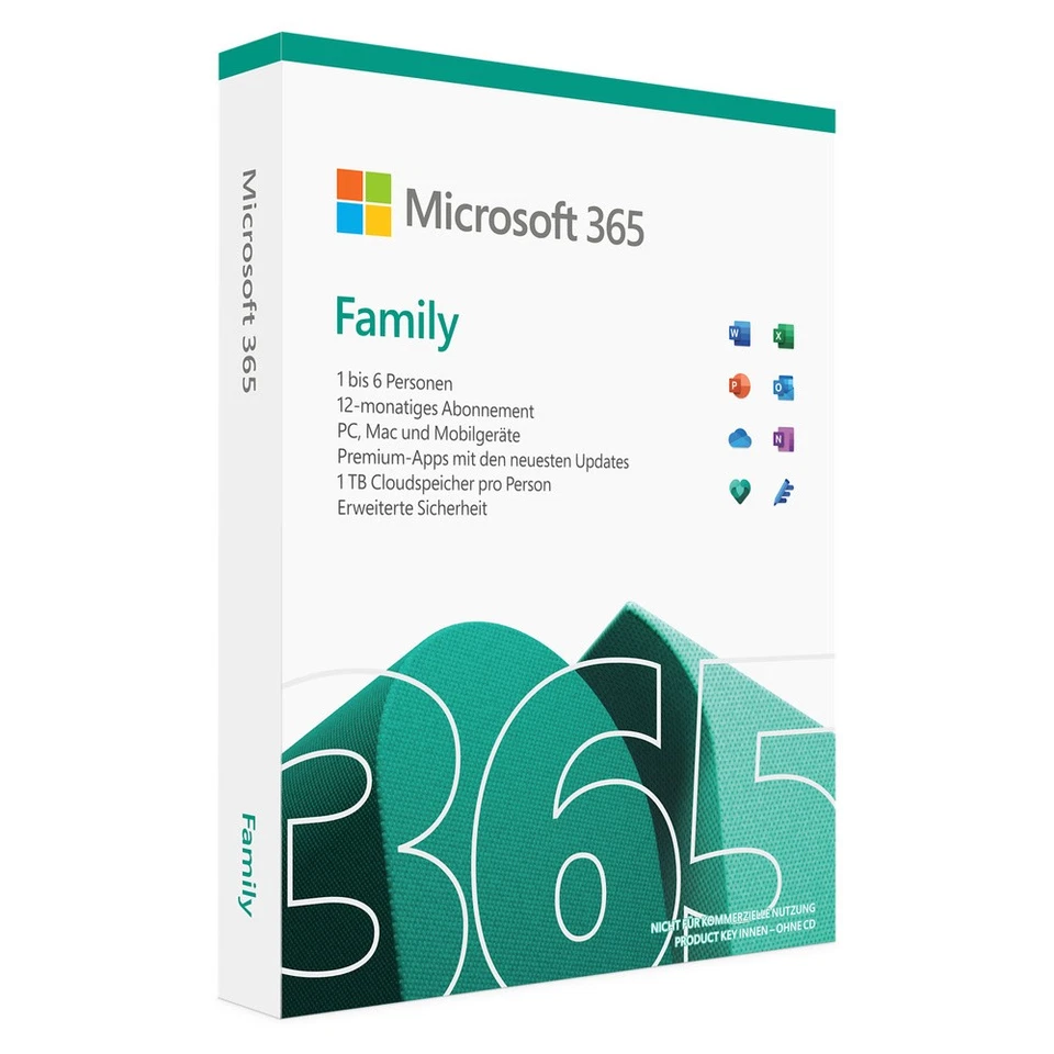 Microsoft 365 Single Office-Software Vollversion - 1 Jahr