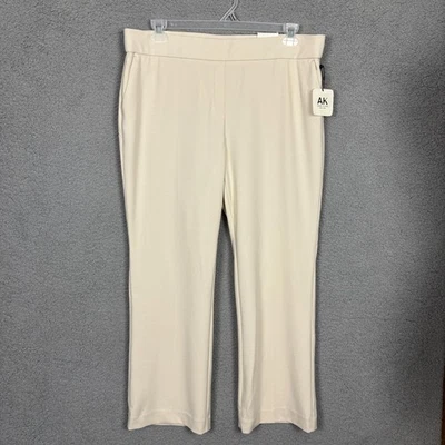AK Anne Klein Women's Petite Trousers PXL Soft Latte Polyester Blend NWT's. - Image 1 of 4