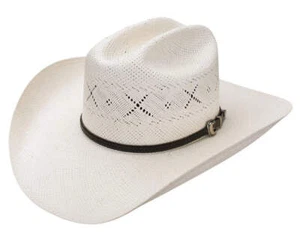 Resistol 20X All My Ex's George Strait Straw Cowboy Hat (Natural) RSALMX-304281 - Picture 1 of 8