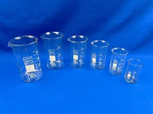 Vaso de vaso de forma alta con vertido 150 mL - 1000 mL vidrio de laboratorio accesorios de laboratorio - Imagen 1 de 8
