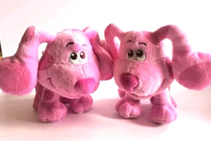 Nickelodeon Blues Clues 7" Plush Dog 2020 NWT NWOT  Magenta PINK Lot of 2 - Picture 1 of 8